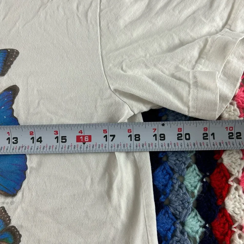 Vintage 90s Butterfly Identification Costa Rica Tee Tucan Tico Wildlife … - Picture 11 of 15